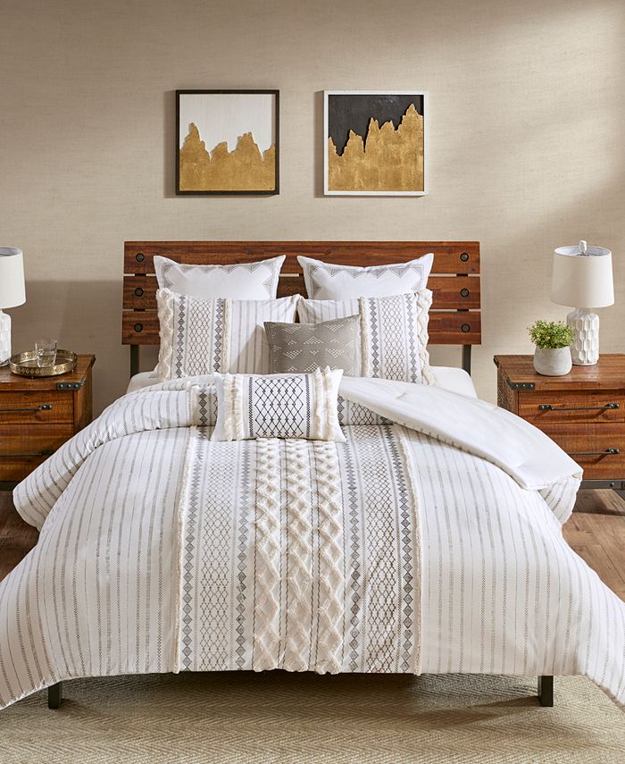 Ink Ivy Imani 3 Pc Full Queen Cotton, Cotton King Bedding