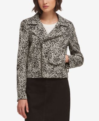 DKNY - Printed Moto Jacket