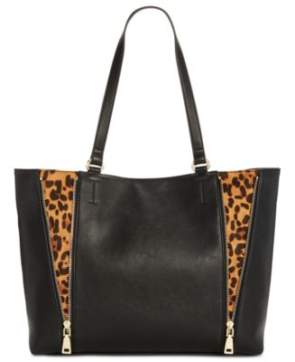 INC International Concepts I.N.C. Averry Side Zip Leopard Tote, Created ...