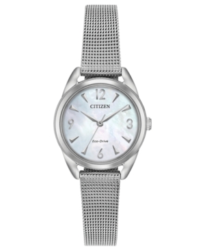 image of Citizen Drive from Citizen Eco-Drive Women-s Stainless Steel Mesh Bracelet Watch 27mm
