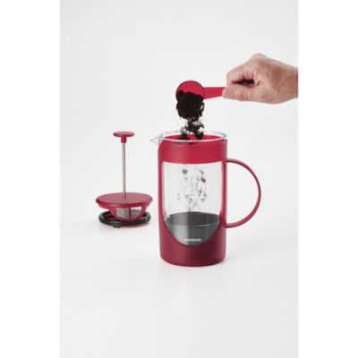 Coffee Unbreakable 40oz Plastic French Press with Lock and Toss™ Filter