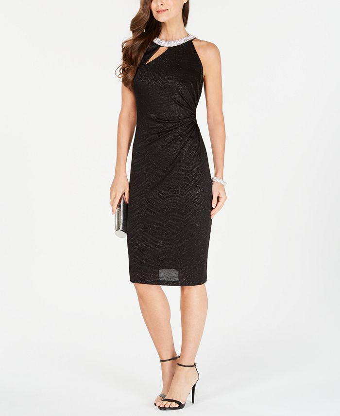 MSK Embellished Cutout Sheath Dress & Reviews - Dresses - Women - Macy's