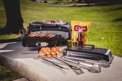 Barbecue au Charbon de Bois, Grill à Charbon avec Couvercle, Barbecue