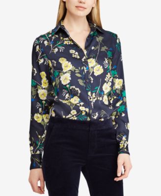 macy's ralph lauren women's blouses