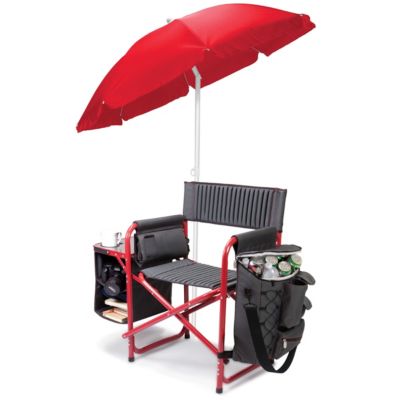 by Picnic Time Red Fusion Backpack Chair with Cooler