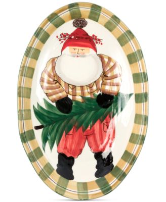 VIETRI - Old St. Nick Oval Serving Bowl