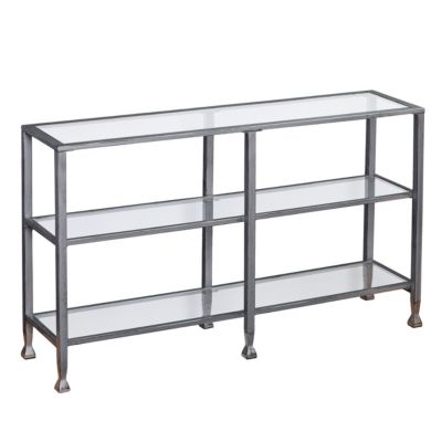 southern enterprises glass console table