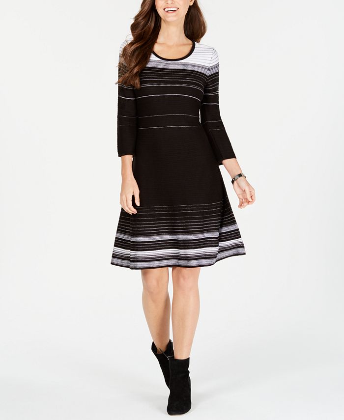 Nine West Striped Sweater Dress Macy s