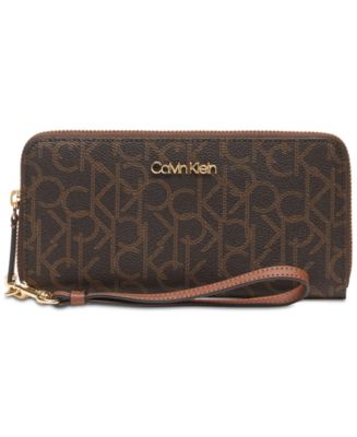 Calvin Klein Signature Zip-Around Wallet & Reviews - Handbags & Accessories  - Macy's