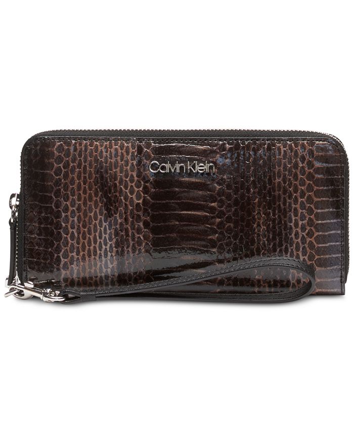 Calvin Klein Python Wallet - Macy's