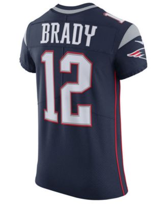 Nike New England Patriots No12 Tom Brady Navy Blue Men's Stitched NFL Elite Noble Fashion Jersey