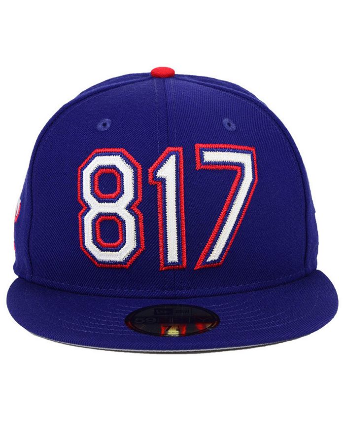 New Era Texas Rangers Area Code 59FIFTY FITTED Cap Macy's