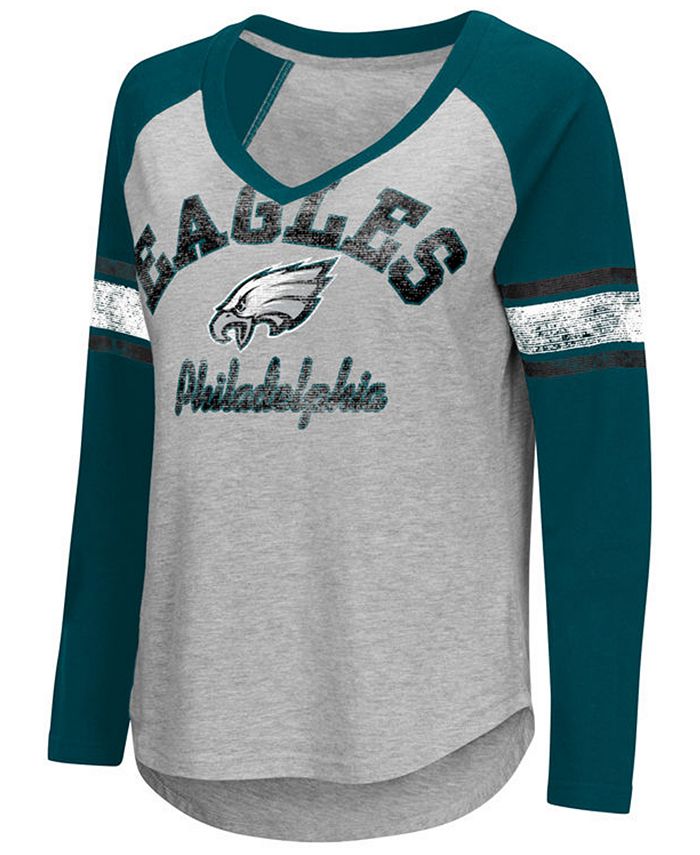 NFL Official Philadelphia Eagles G-III Women's Vintage Long sleeve Team  Shirt