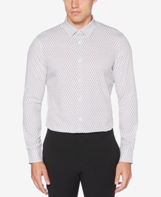 Perry Ellis - Men's Slim-Fit Zig-Zag Print Shirt