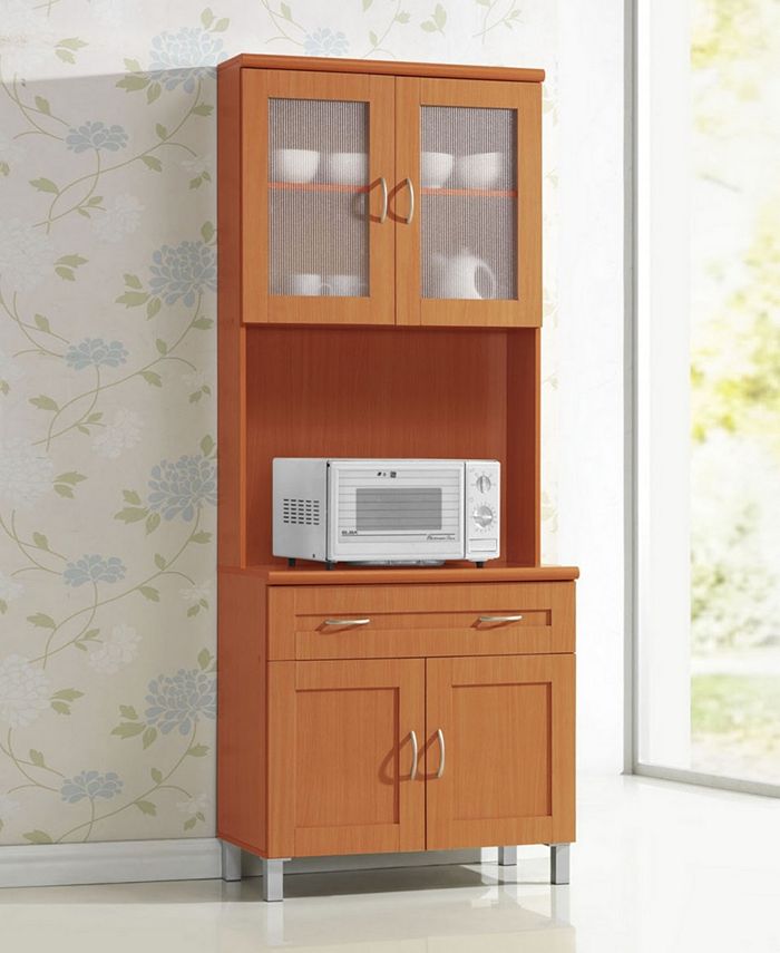 Hodedah Kitchen with Top and Bottom Enclosed Space, 1
