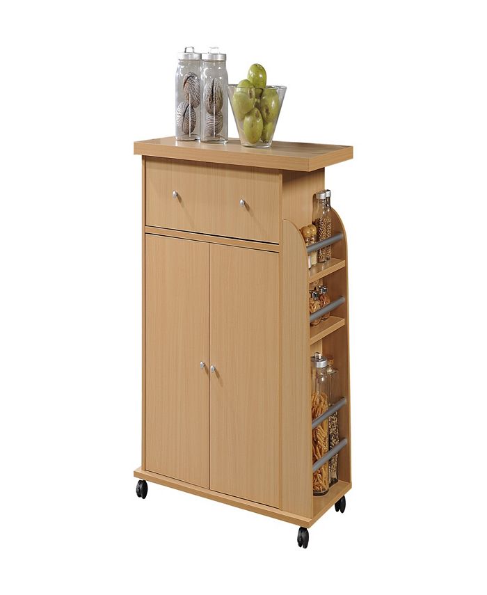 Hodedah Kitchen Cart with Spice Rack Macy's