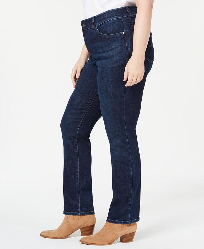 Lee Platinum Plus Size Straight-Leg Jeans - Macy's