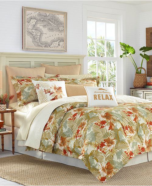 Tommy Bahama Home Loredo Gardens Cotton 3 Pc Full Queen Duvet