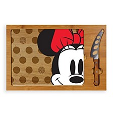 Toscana® by Disney's Minnie Mouse Icon Glass Top Cutting Board & Knife Set