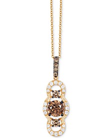 Chocolatier® Diamond Pendant Necklace (1-1/3 ct. t.w.) in 14k Gold