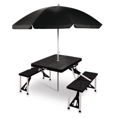 by Picnic Time Picnic Table Portable Folding Table with Seats