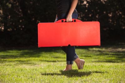 by Picnic Time Picnic Table Portable Folding Table with Seats