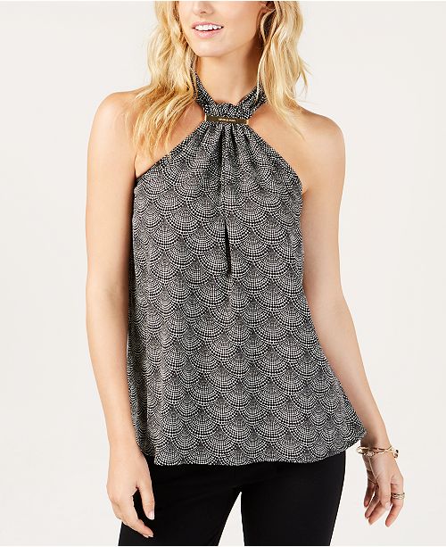 Michael Kors Embellished Halter Top Created For Macy S Reviews