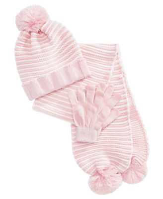 baby girl hat and glove set