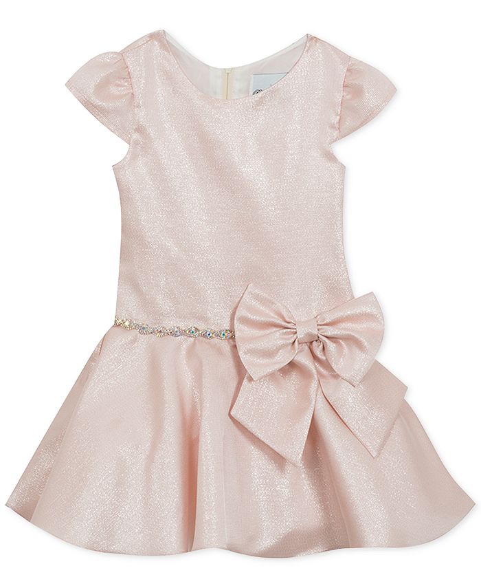 Rare Editions Toddler Girls Metallic Drop Waist Dress Macy's