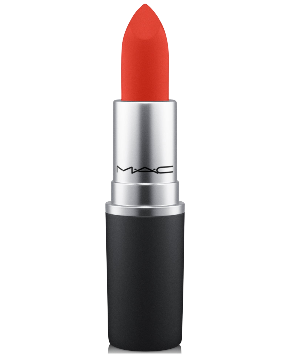 Mac Powder Kiss Lipstick In Style Shocked (clean Red Orange)