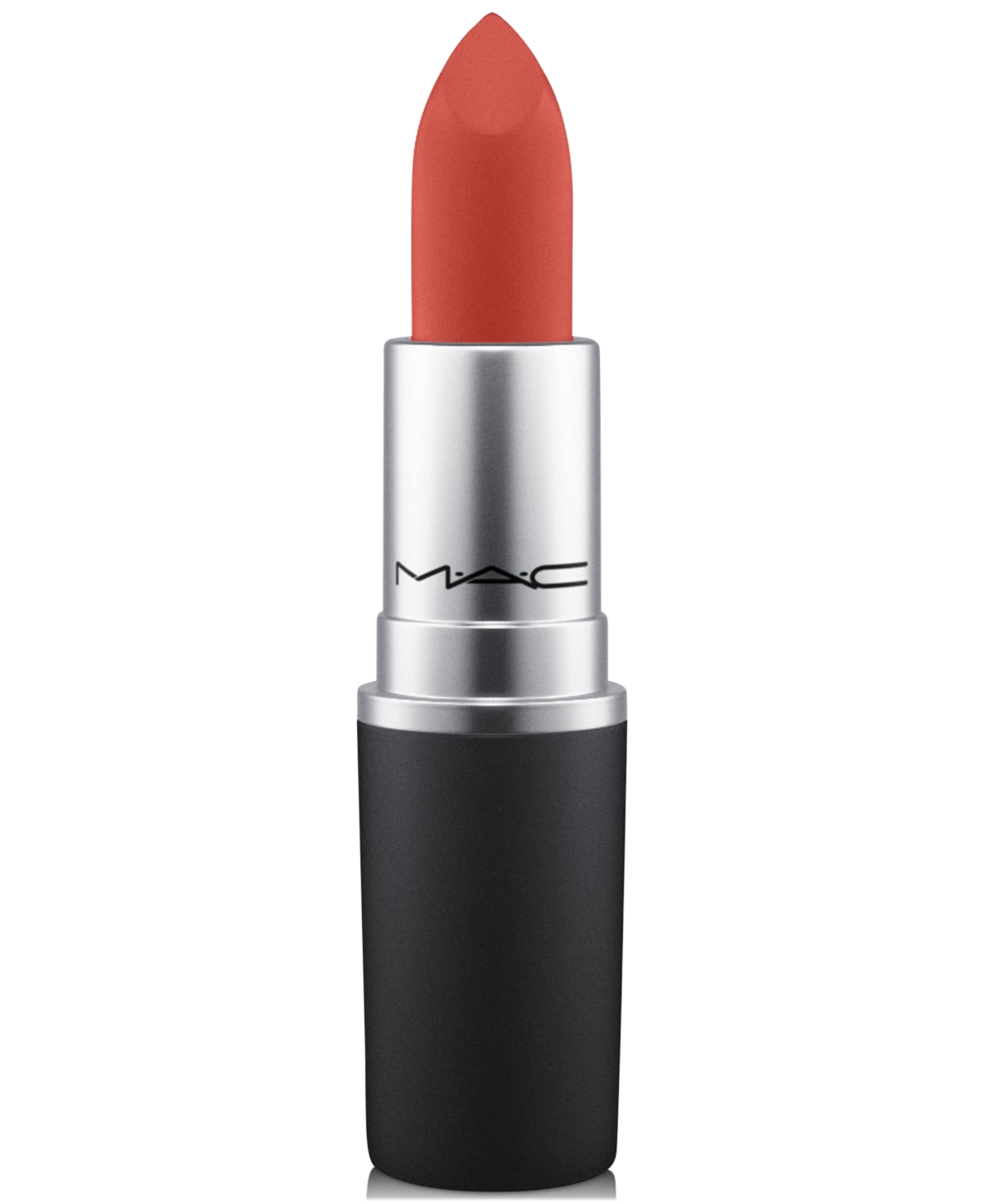 Mac Powder Kiss Lipstick In Devoted To Chili (warm Brick Red)