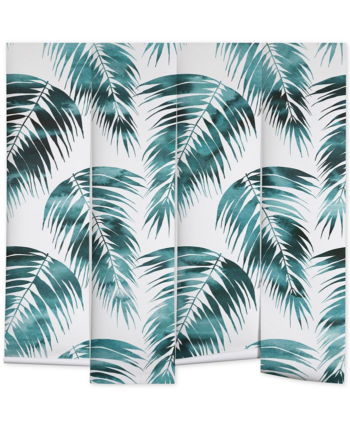 Deny Designs - Schatzi Brown Maui Palm Green and White Wall Mural
