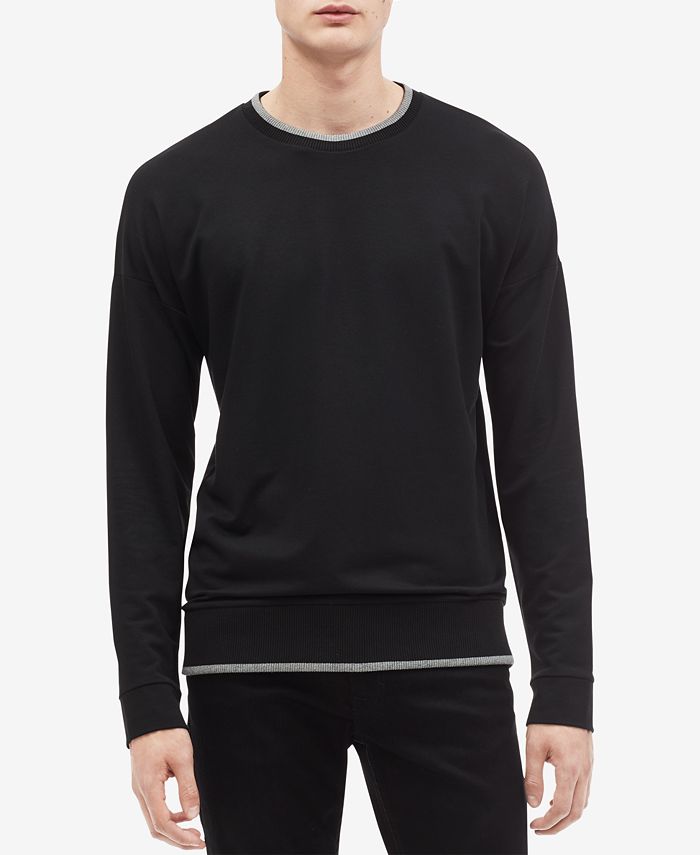 Calvin Klein Men's Tipped Sweatshirt - Macy's