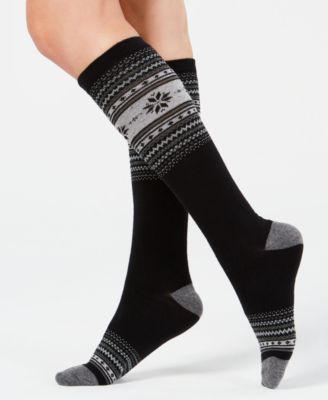 Charter Club - Women's Fair Isle Knee-High Socks