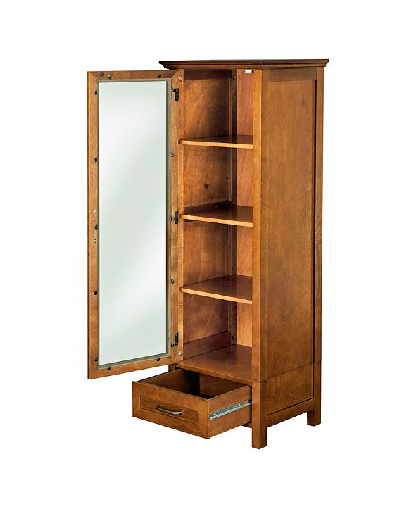 Elegant Home Fashions Avery Linen with 1 Door and 1 Bottom