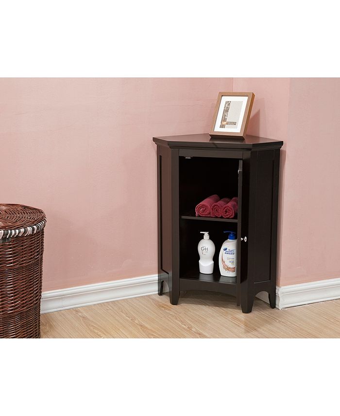 Elegant Home Fashions Slone Corner Floor with 1 Shutter Door