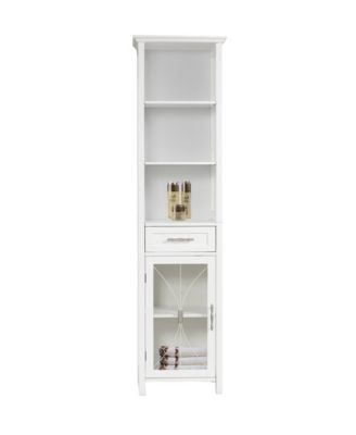 Elegant Home Fashions - Delaney Linen Cabinet with 1 Drawer and 3 Open Shelves