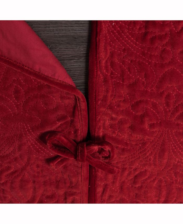 Vickerman Elegant Cotton Velvet With Embroidered Quilted Design Macy's