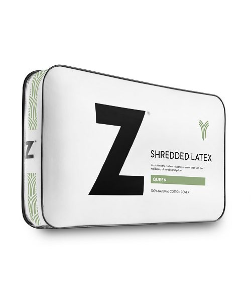 Malouf Z Shredded Latex Pillow With Bamboo Cover Collection