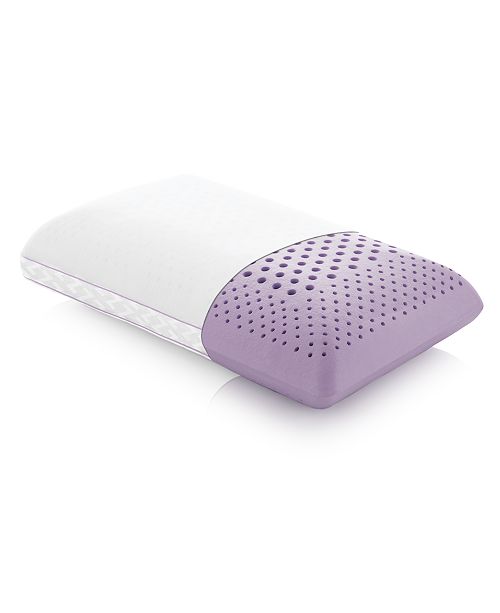 Malouf Z Zoned Lavender Mid Loft Pillows With Aromatherapy Spray