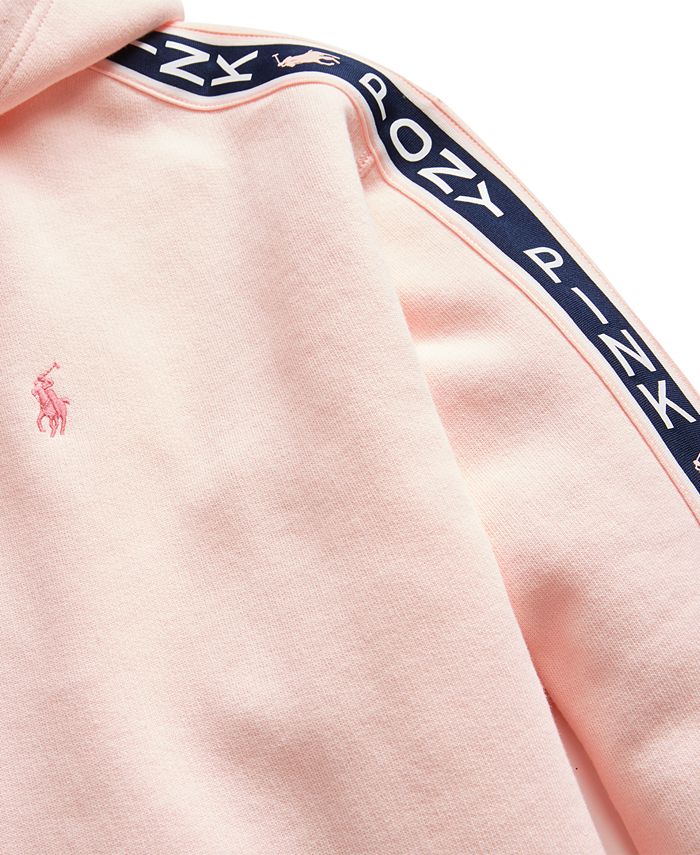Polo Ralph Lauren Pink Pony Fleece Hoodie - Macy's