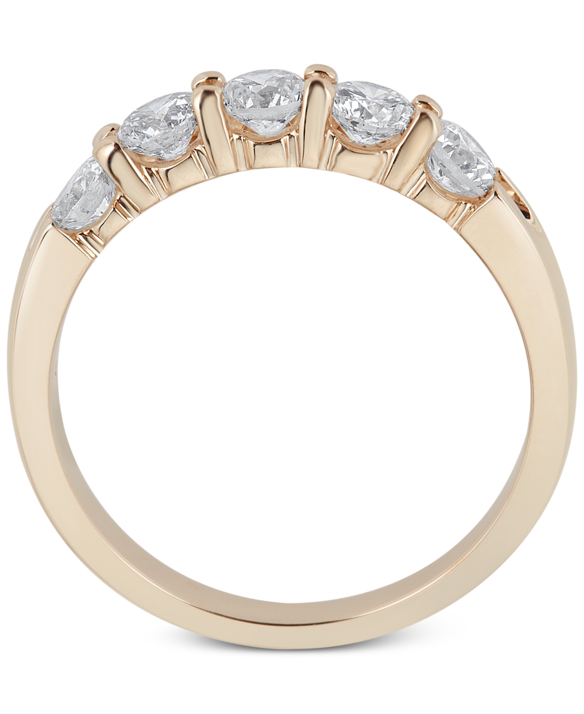 Diamond Five-Stone Ring (1 ct. t.w.) in 14k White or- Yellow Gold