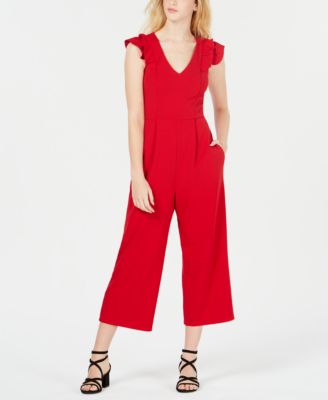 macy's red jumpsuit