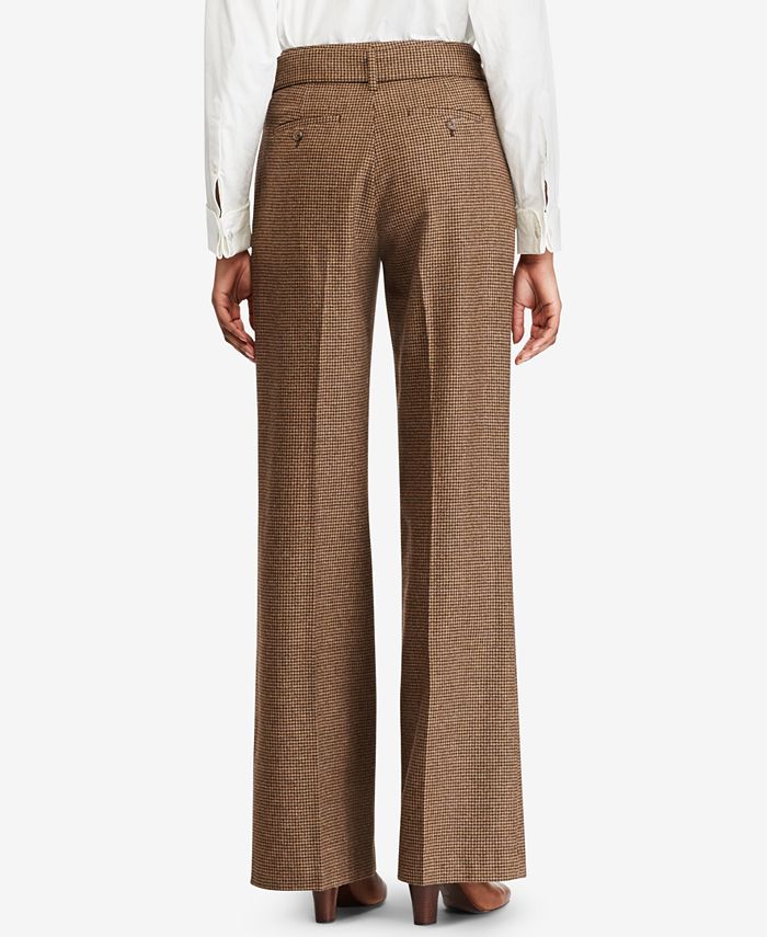 Polo Ralph Lauren Tweed Wide-Leg Pants - Macy's