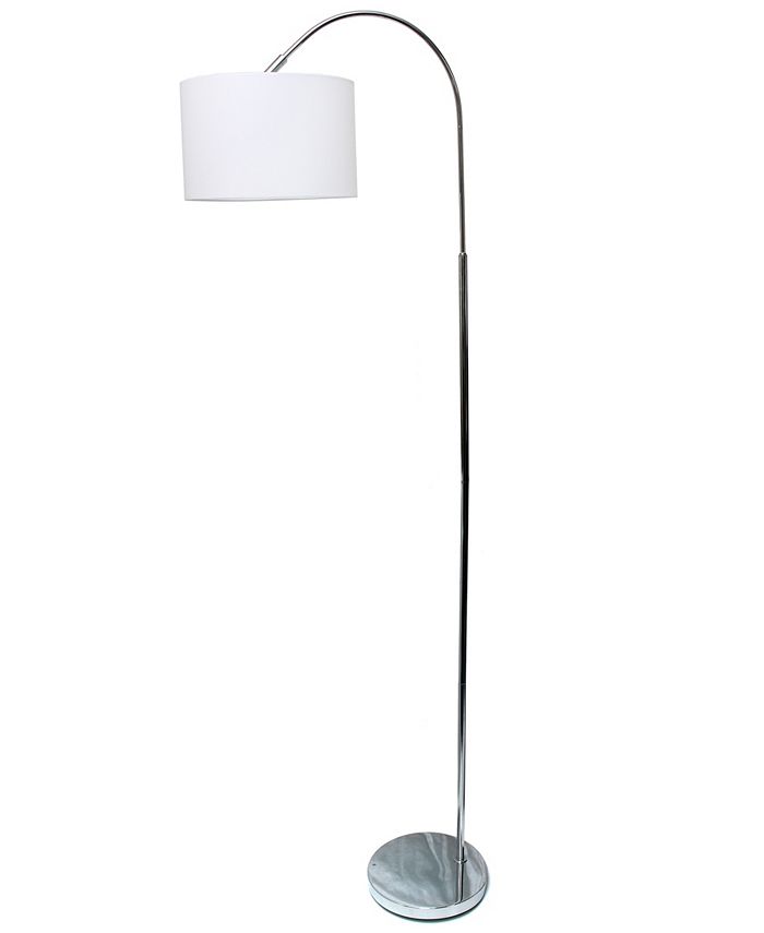 All The Rages Simple Designs Arched Brushed Nickel Floor Lamp - Macy's