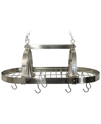 All The Rages - 2 Light Kitchen Pot Rack with Downlights