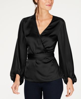 INC International Concepts - Belted Wrap Top