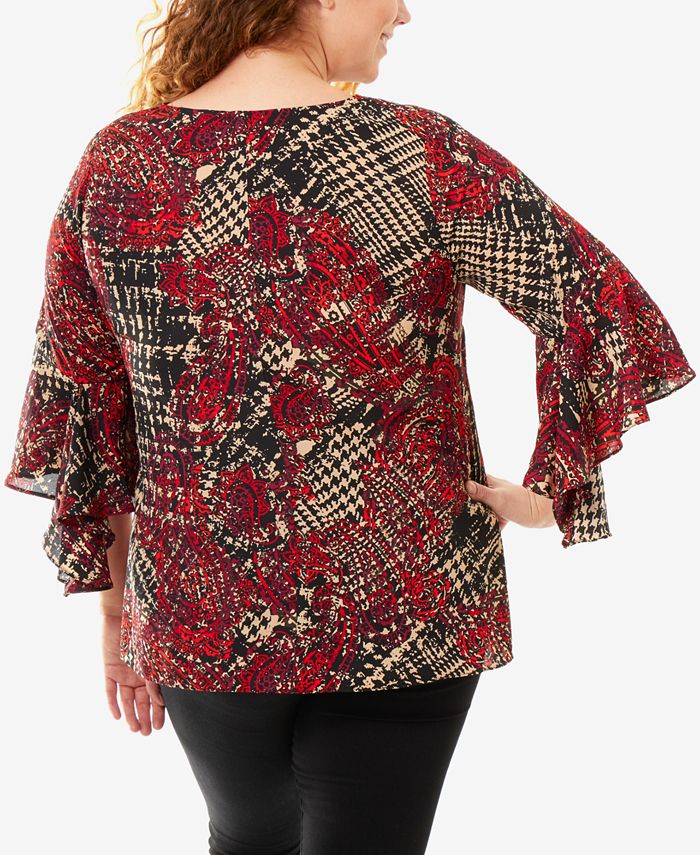 NY Collection Plus Size BellSleeve Top Macy's