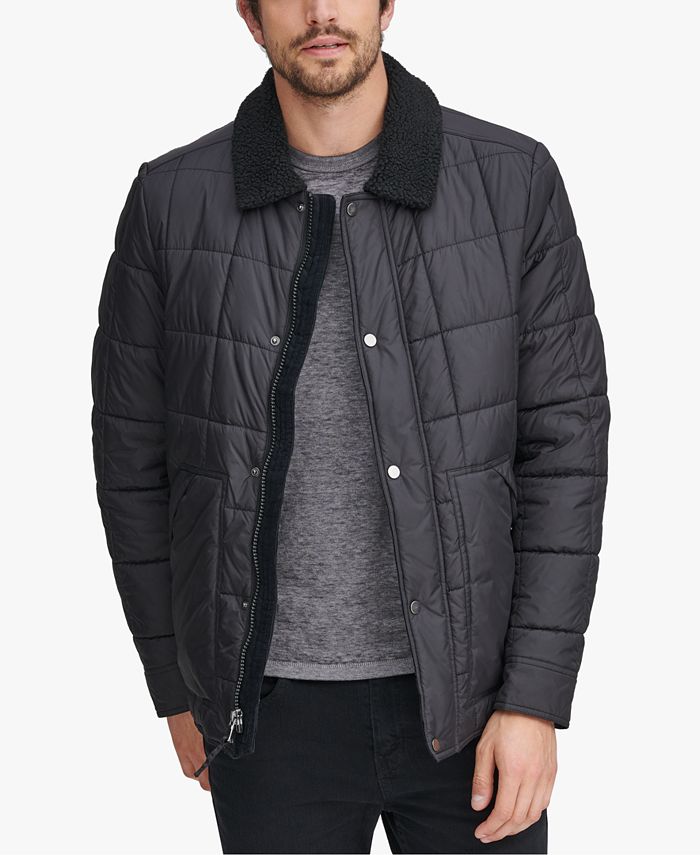 Marc New York Men's Puffer Jacket with Fleece Lining - Macy's