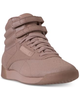 reebok high tops brown